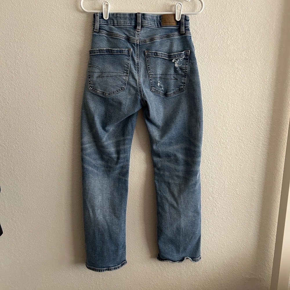 AE Stretch Curvy Ripped Straight Jean - Picture 4 of 6